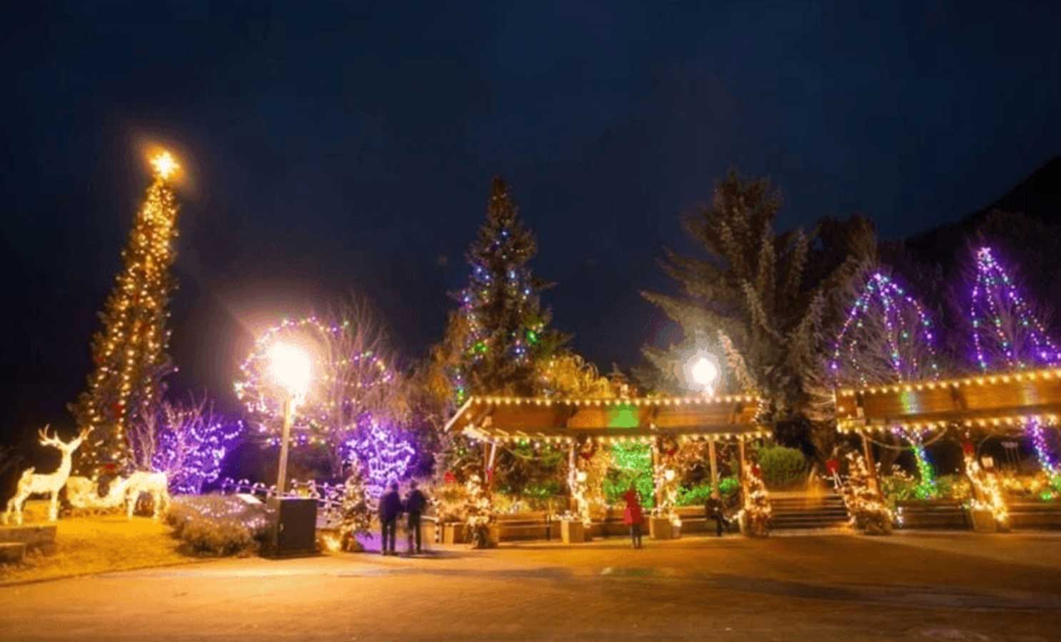 Christmas Lights by the Lake at Harrison Hot Springs
