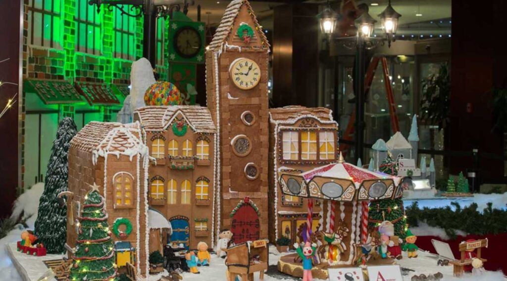 Gingerbread Lane at Hyatt Regency Vancouver