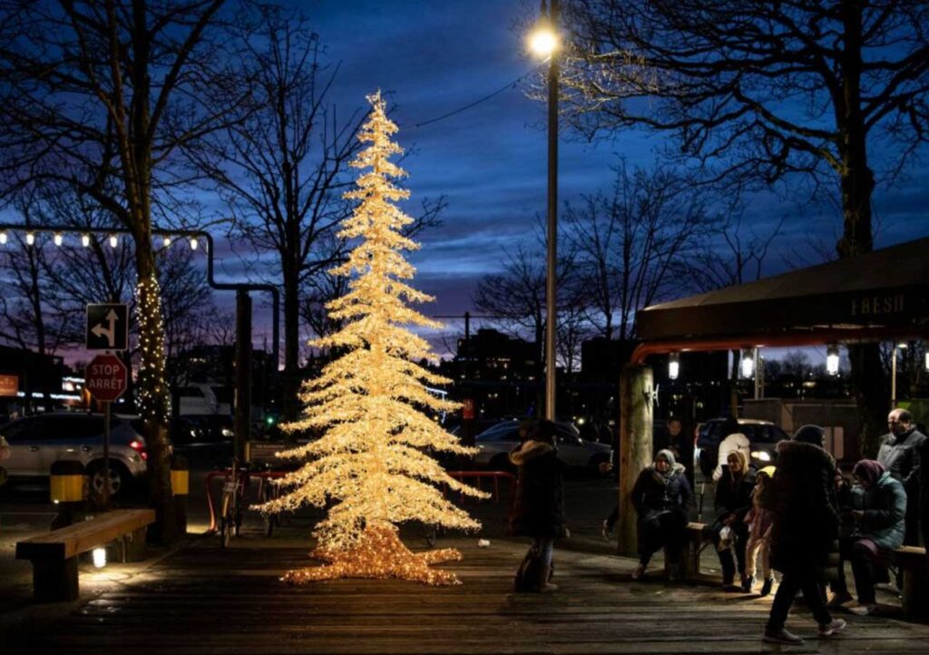 Winter and Holiday Lighting at Granville Island