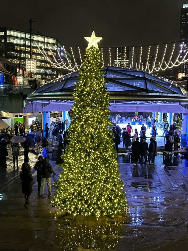 Robson Square Ice Rink Vancouver Christmas