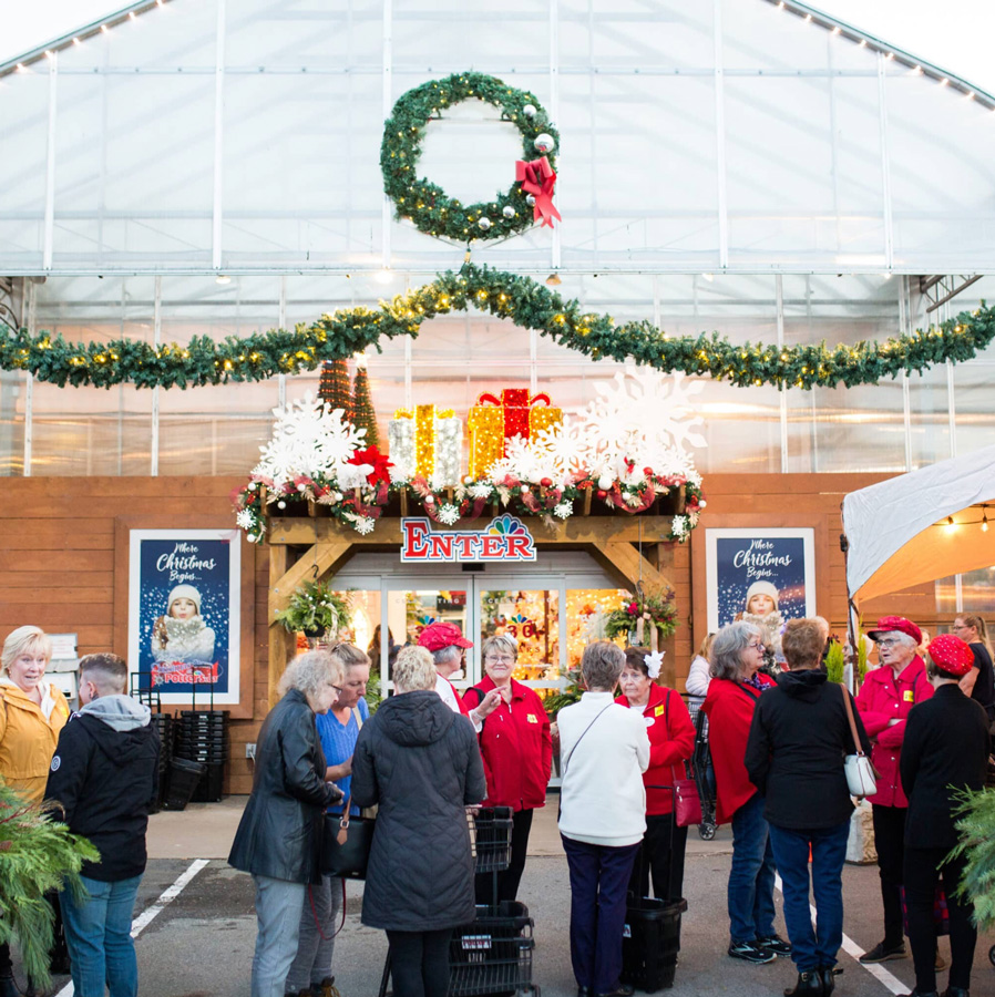 The Christmas Store at Potters Garden Centre in Surrey, BC