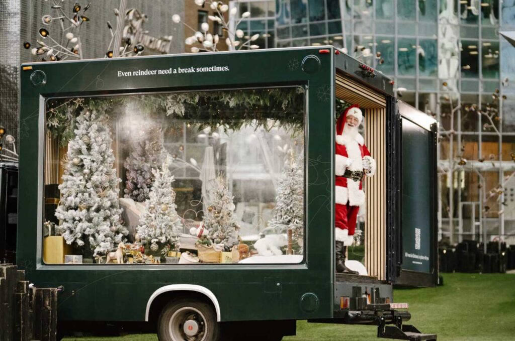 Oakridge Park Santa's Modernized Sleigh - Vancouver Christmas