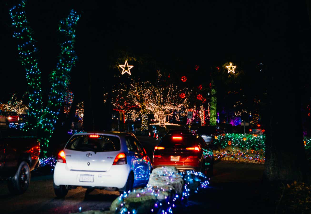 Holiday Lights in Williams Park, Langley - Vancouver Christmas